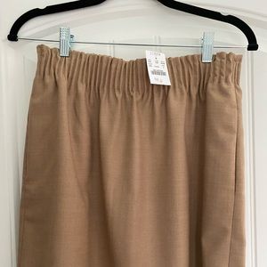 Tan J Crew sidewalk skirt. New with tags, size 4